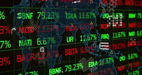 Global Stock Market Data and Economic Indicators Digital Grid