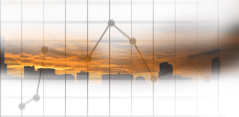 Financial Graph Overlaid on Cityscape at Dusk on Transparent Background - Download Free Stock Videos Pikwizard.com