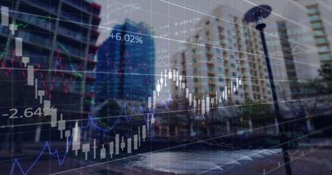 Financial Data Processing Over Modern Urban Landscape - Download Free Stock Images Pikwizard.com