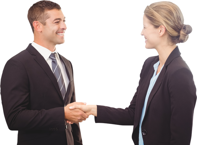 Smiling Business Executives Shaking Hands Transparent Background - Download Free Stock Videos Pikwizard.com