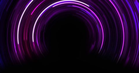 Vibrant Neon Light Trails Forming Circular Path - Download Free Stock Images Pikwizard.com