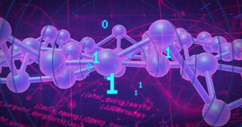 Futuristic digital computing with molecular and binary code interface