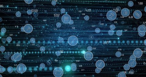 Digital Network Connections and Technology Background