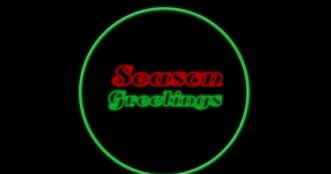 Festive Season Greetings in Christmas Colors