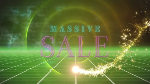 Massive Sale Digital Graphic with Futuristic Design