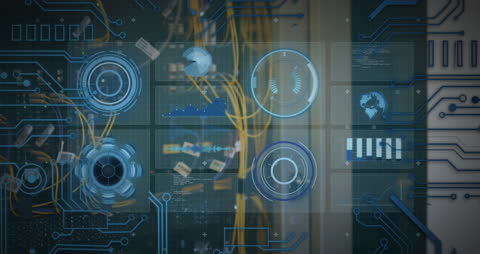 Digital Interface with Globe and Network Connections