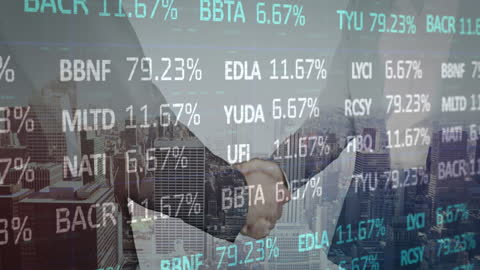 Business Partnership Overlayed with Financial Statistics