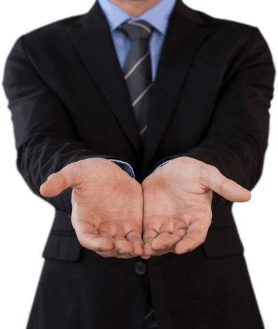 transparent business concept, cupped hands at office - Download Free Stock Videos Pikwizard.com