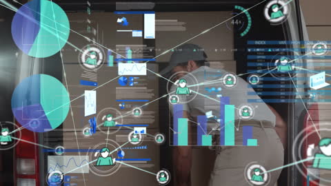 Animation of Global Business Connections and Digital Interfacing
