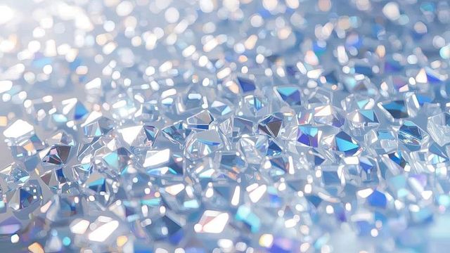 Luxury faceted crystals sparkling with elegance and sophistication