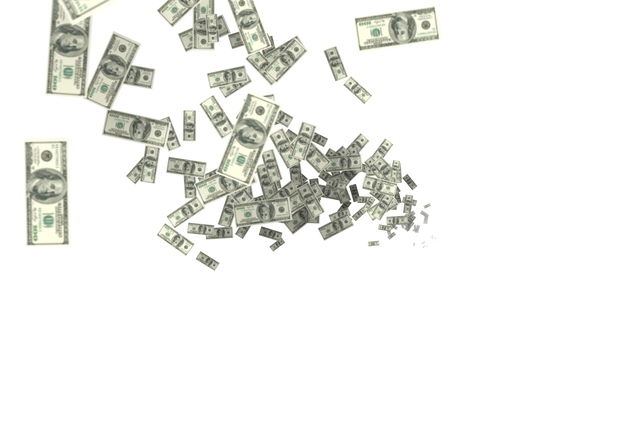 Falling Dollar Bills Transparent Background Financial Illustration - Download Free Stock Videos Pikwizard.com