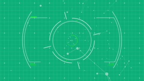 Digital Interface with Abstract Scanning Animation