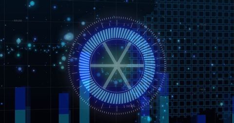 Digital data processing with tech hud interface