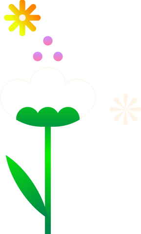 colorful vector flower on transparent background with minimalistic design - Download Free Stock Videos Pikwizard.com