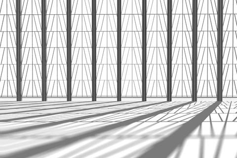 transparent geometric shadows from railings on floor - Download Free Stock Videos Pikwizard.com