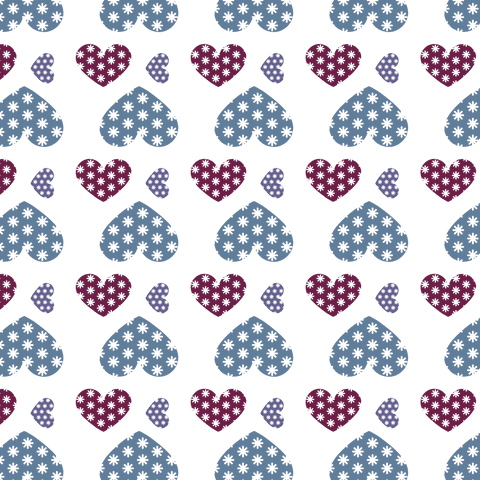 pattern of blue and red heart designs on transparent background - Download Free Stock Videos Pikwizard.com