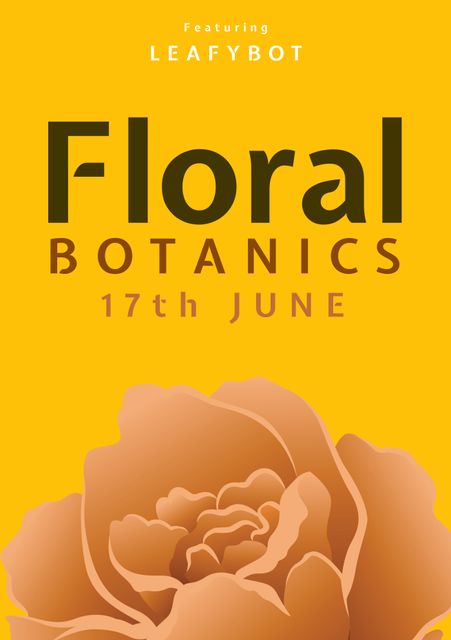 Floral Event Poster Featuring Beautiful Rose Graphic - Download Free Stock Videos Pikwizard.com
