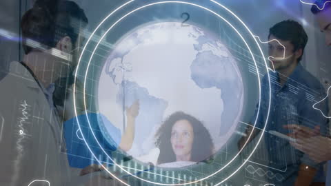 Global Healthcare Team Engaging with Technology