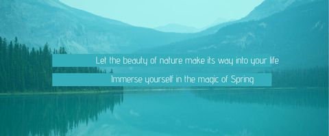 Scenic Lake and Mountains Capturing Spring Serenity