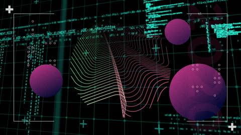 Abstract Technology and Data Visualisation with Digital Patterns