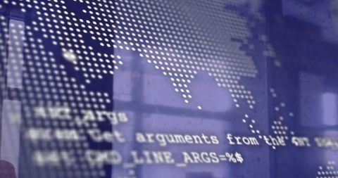 Global Finance Concept with Coding Overlay in Modern Office - Download Free Stock Images Pikwizard.com