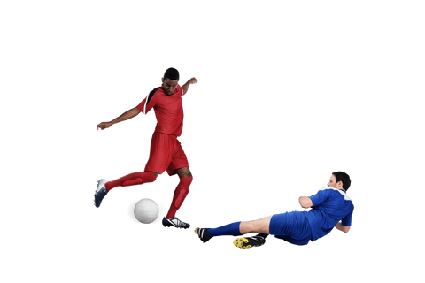 Transparent football skills: dynamic tackle on field