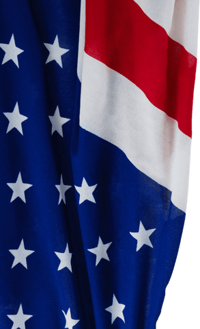 transparent close-up of american flag fabric with stars and stripes - Download Free Stock Videos Pikwizard.com