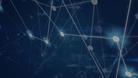 Abstract Network Connection Digital Interface Concept