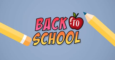 Colorful Back to School Design for Education Themes