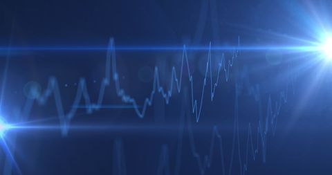 Financial Data Analysis on Blue Global Network - Download Free Stock Images Pikwizard.com