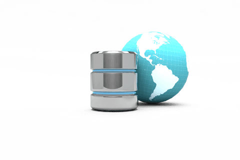 global data technology with transparent running server icon design - Download Free Stock Videos Pikwizard.com