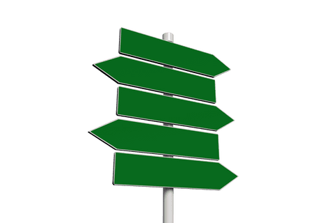 green direction signs on transparent background for guidance concepts - Download Free Stock Videos Pikwizard.com