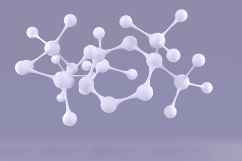 White Molecule Model on Transparent Background Scientific Visualization - Download Free Stock Videos Pikwizard.com