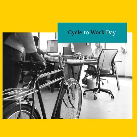 cycle to work day in a modern office environment - Download Free Stock Templates Pikwizard.com
