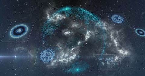 Digital processing and data analysis in futuristic space