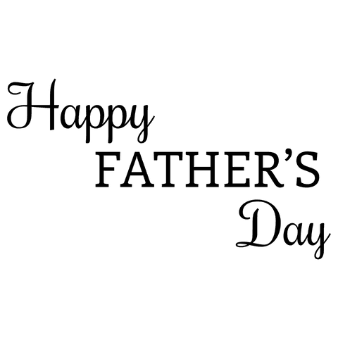 Happy father's day text on transparent background png