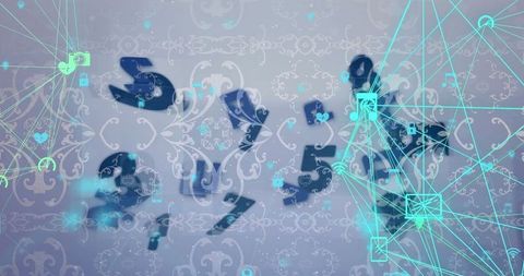 Abstract Connections in a Futuristic Digital Matrix