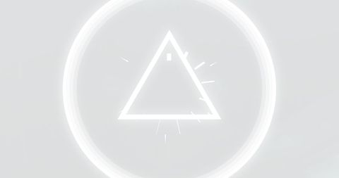 Abstract Digital Interface Icon with Triangle and Circle - Download Free Stock Images Pikwizard.com