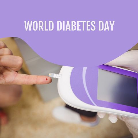 world diabetes day awareness with glucometer testing - Download Free Stock Templates Pikwizard.com