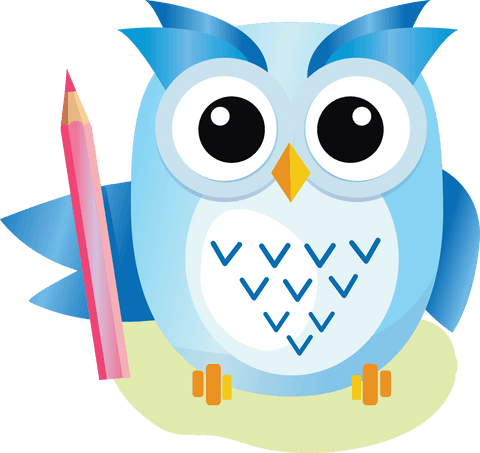 cute cartoon owl holding pencil with transparent background - Download Free Stock Videos Pikwizard.com