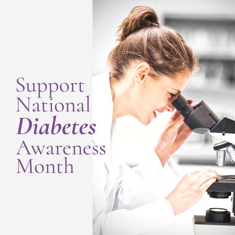 National Diabetes Awareness Month Science and Health Promotion - Download Free Stock Templates Pikwizard.com