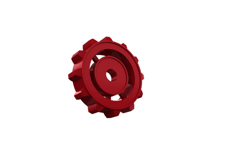 transparent red gear icon symbolizing mechanical engineering - Download Free Stock Videos Pikwizard.com