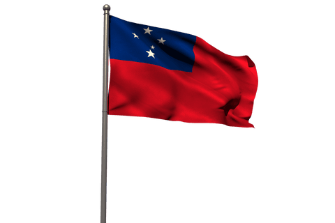 samoan national flag waving on transparent background - Download Free Stock Videos Pikwizard.com