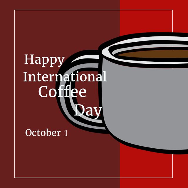 Celebrate International Coffee Day with Aromatic Brew - Download Free Stock Templates Pikwizard.com