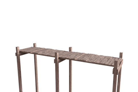 wooden bridge platform on transparent background for architectural projects - Download Free Stock Videos Pikwizard.com