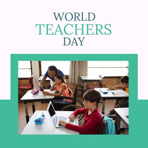 World Teachers Day Celebration in Inclusive Classroom Environment - Download Free Stock Templates Pikwizard.com