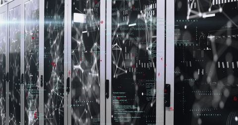 Digital Network Data Visualization in Server Room - Download Free Stock Images Pikwizard.com