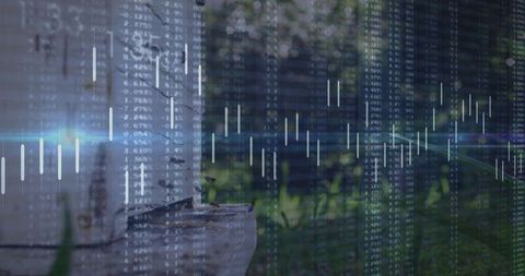 Renewal of nature and technology representing growth and vitality