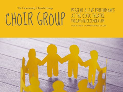 community choir group performance promotion - Download Free Stock Templates Pikwizard.com