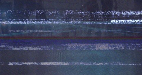 Digital interference overlaid on office setting among diverse professionals